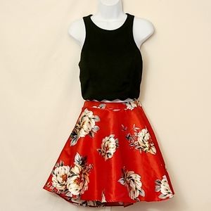 Two-Piece Top and Skirt Set